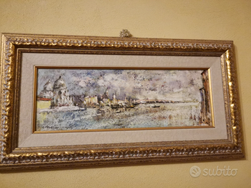 Quadro laguna di Venezia pittore Gianni Tedeschi