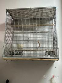 Gabbia artigianale per pappagalli di grossa taglia