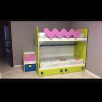 letto a castello con armadio doppia anta