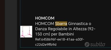 Sbarra danza classica