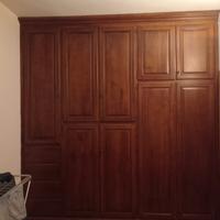 Amadio a muro - Legno di noce massico