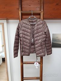 Giacca imbottita leggera tortora White Goose 