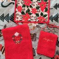 Set Asciugamani Natalizi con custodia 