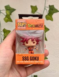 Keychain pop ss god Goku rosso