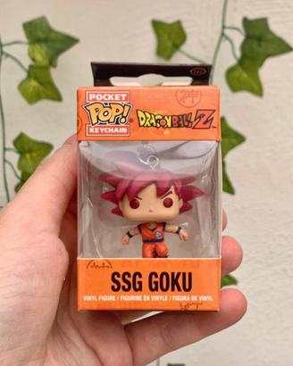 Keychain pop ss god Goku rosso