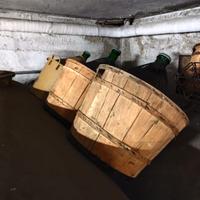 Damigiana 54 lt cesta in legno