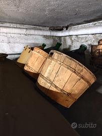 Damigiana 54 lt cesta in legno