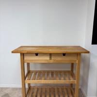 Carrello da cucina in betulla