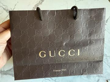 Sacchetto Gucci boutique GG Firenze 1921 marrone