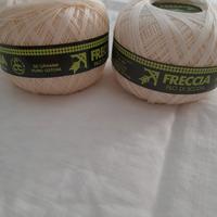 2 gomitoli di filo di scozia bianco nuovi Freccia