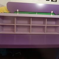 Letto con scrivania integrata