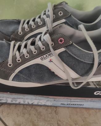 Scarpe Casual GLAMS Effetto Denim e Camoscio
