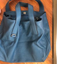 Borsa in vera pelle bluette Coccinelle