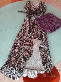 Vestito animalier con accessori inclusi 