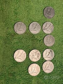 Lotto 10 Monete 10 Lire "Spighe"