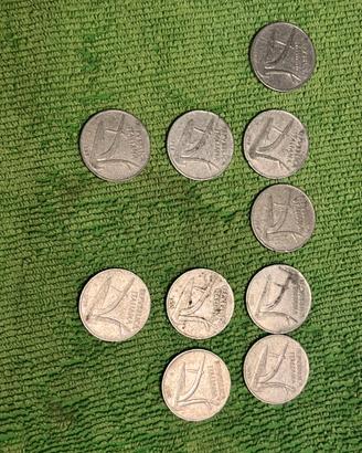 Lotto 10 Monete 10 Lire "Spighe"