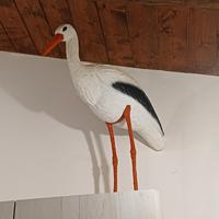 cicogna per nascite o per giardino