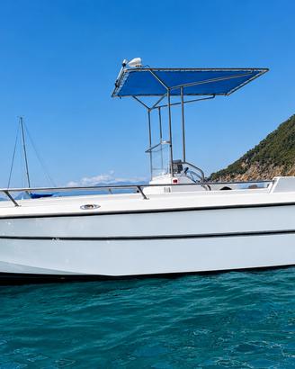 Barca fuoribordo open pesca famiglia suzuki 140 4T