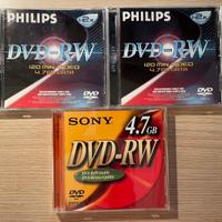 3 Dvd-Rw usati (riscrivibili)