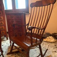 Sedia a Dondolo fatta a mano dei primi del ‘900