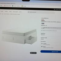 Letto con cassetti 160x200 nuovissimo mai usato