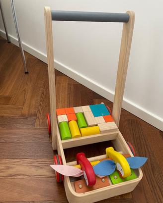 Carrellino primi passi in legno PlanToys