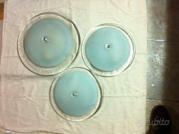 3 plafoniere cristallo