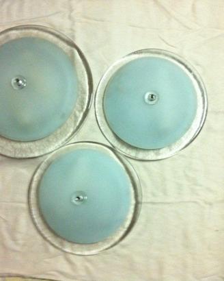 3 plafoniere cristallo