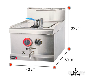 Friggitrice gas naturale 14L