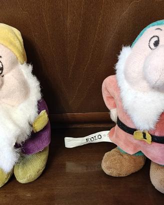 Due peluche Ferrero Disney i 7 nani: Eolo e Pisolo