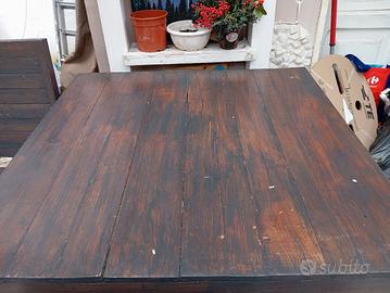 tavolo e sedie legno teak