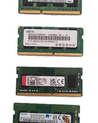 Stock Memorie RAM Laptop (DDR4 & DDR3)