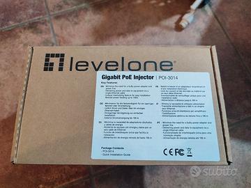 Iniettore PoE Gigabit LevelOne POI-3014 Come Nuovo