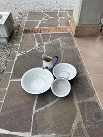 Catino con brocca anni cinquanta