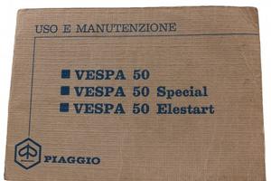 Manuale uso manutenzione Vespa 50 Special Elestart
