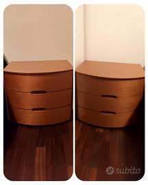 Coppia comodini in vero legno di ciliegio