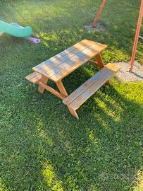 Tavolo picnic per bambini
