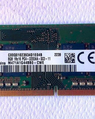 Ram 8 Gb ddr4 3200 mhz so-dimm migliori marche