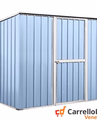 Casetta box giardino Acciaio 260x185 azzurro
