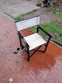 Sedia Pesca con Portacanne e Bretelle per trasport