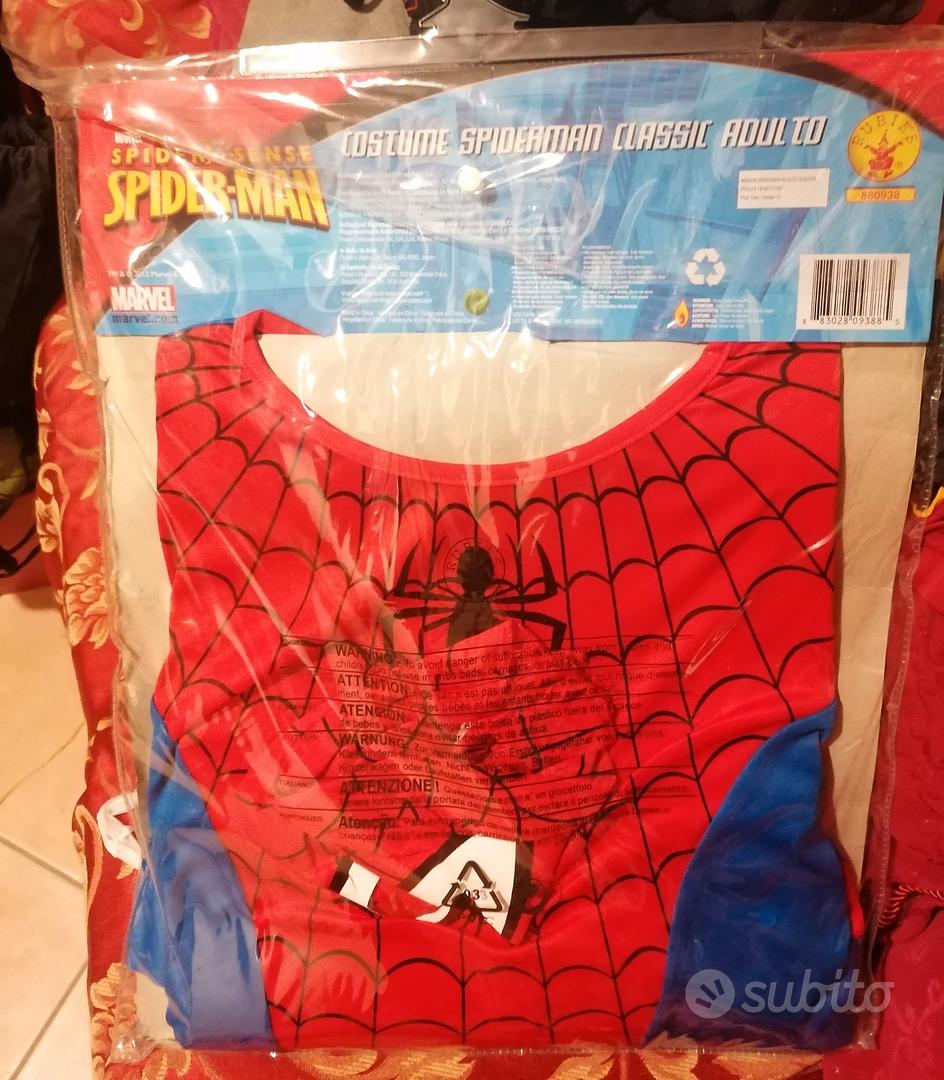 COSTUME SPIDERMAN CLASSIC vestito carnevale adulti uomo completo