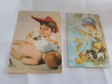 cartoline pasquali e buon onomastico anni 50