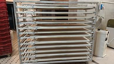 carrello inox 12 telai