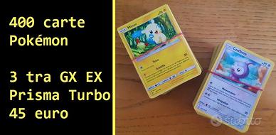 Pokémon GCC: 400 carte + 3 rare GX EX Prisma
