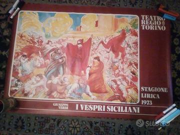 Poster prima apertura storica teatro Regio