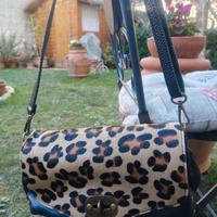 Borsa in pelle maculata 