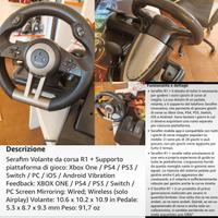 Volante più supporto 