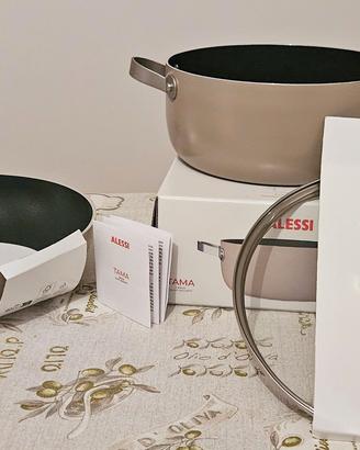 Set pentole marca Alessi - collezione "Tama" 3 pz