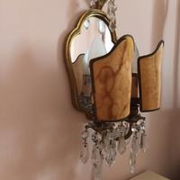 Coppia di applique in bronzo dorato