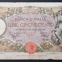 CINQUECENTO 500 LIRE MIETITRICE CAPRANESI 1943
